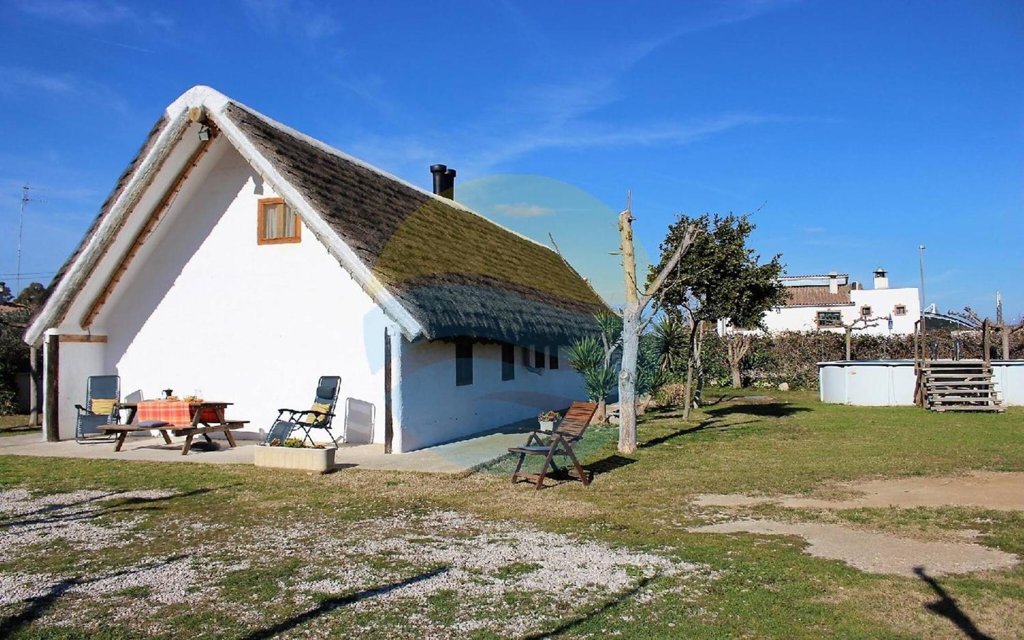 Barraca Tipica Del Delta, Con Piscina, Jardin Y Barbacoa - Deltavacaciones Villa Sant Jaume d'Enveja Buitenkant foto